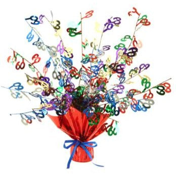 60th Birthday Gleam 'N Burst Centerpiece