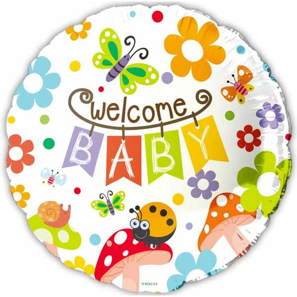 Welcome Baby 18-Inch Foil Balloon