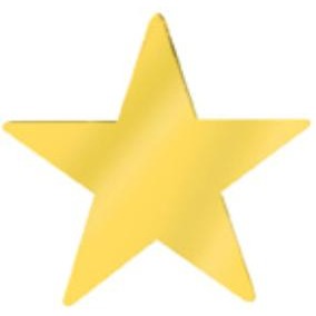 20-Inch Gold Die-Cut Foil Star Decoration