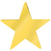 20-Inch Gold Die-Cut Foil Star Decoration