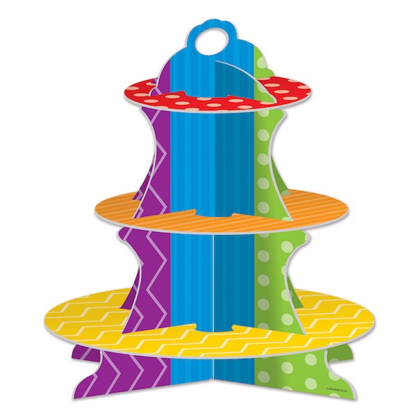 Dots & Stripes Cupcake Stand, 1 Count