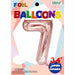 Rose Gold Number 7 Foil Balloon, 34 Inch