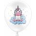 White Unicorn 12-Inch Latex Balloons, 6 Pack