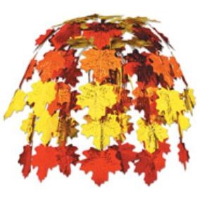 24-Inch Fall Leaves Cascade Decoration, 1 Count