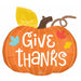 Give Thanks Pumpkin 25-Inch Foil Balloon