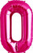 34-Inch Magenta Letter O Balloon