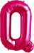 34" Magenta Letter Q Balloon