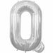 34-Inch Silver Letter Q Balloon