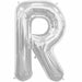 34-Inch Silver Letter R Balloon