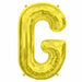 34-Inch Gold Letter G Balloon