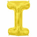 34-Inch Gold Letter I Balloon