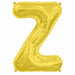 34-Inch Gold Letter Z Balloon