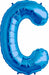 34-Inch Blue Letter C Balloon