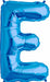 34-Inch Blue Letter E Balloon
