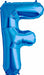 34-Inch Blue Letter F Balloon