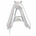 16 Inch Silver Letter A Balloon
