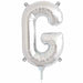 16 Inch Silver Letter G Balloon