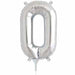 16" Silver Letter O Balloon