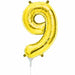 16-Inch Gold Number 9 Balloon