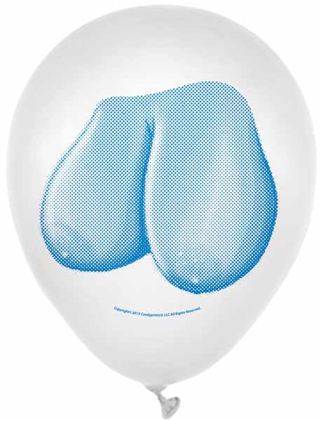 Dirty Boob Balloons, 8 Pack