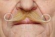 MOUSTACHE BLONDE WHI TE 9.5 CM X 5 CM