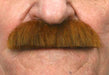 Auburn Brown Costume Moustache, 10 cm