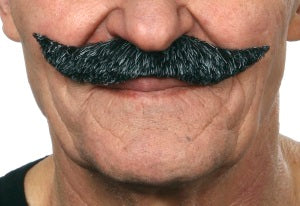 MOUSTACHE SALT PEPPE R 12.5 CM X 2.5 CM