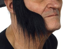 Black Costume Sideburns, 7 cm x 21 cm