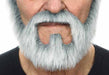 White and Grey Costume Beard and Moustache Set