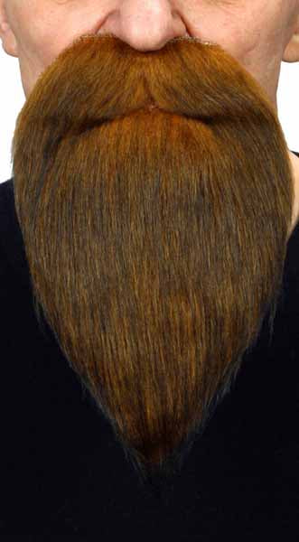 Auburn Brown Costume Beard, 14.5 x 27 cm