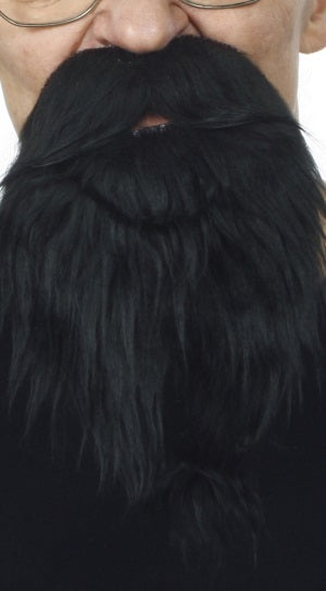 Black Costume Beard, 14.5 x 22 cm