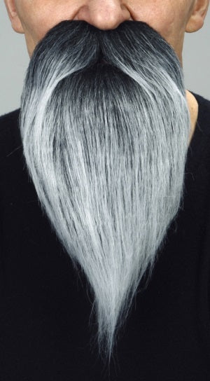 BEARD BLACK/GREY 14.5 CM X 27 CM