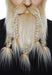 Braided Blonde and White Beard and Moustache Costume Set