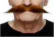 Auburn Brown Costume Moustache, 25 cm