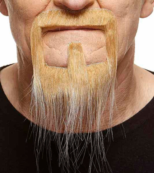 Blonde and White Costume Moustache and Beard