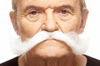 Oversized White Costume Moustache, 32 cm x 8 cm