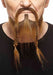 Medium Brown Costume Moustache and Beard