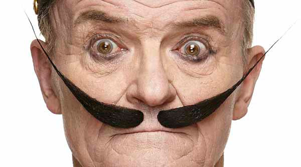Oversized Black Costume Moustache, 24 x 9.5 cm