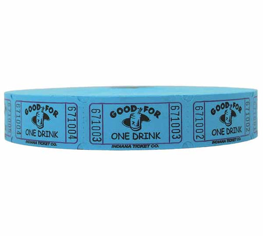 ROLL TICKETS 2000 GOOD 1 DRINK BLUE