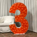 120 cm Number 3 Balloon Mosaic Frame