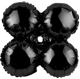 8 Inch Black Foil Quad Balloon
