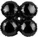 17-Inch Black Quad Foil Balloon