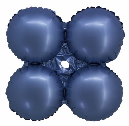 17-Inch Matte Dark Blue Foil Quad Balloon