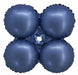 17-Inch Matte Dark Blue Foil Quad Balloon