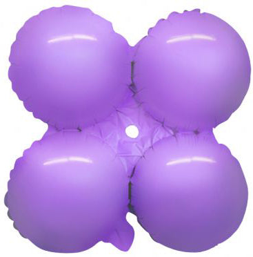 17-Inch Macaron Lavender Quad Foil Balloon