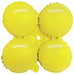 17-Inch Macaron Yellow Quad Foil Balloon