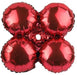 17-Inch Red Foil Quad Balloon