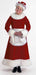 Burgundy Velvet Mrs. Claus Costume, Size 16-18