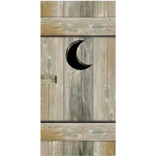 "Add Humor To Your Restroom With Outhouse Door Cover - 30"X60""