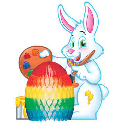"Adorable 12" Bunny Centerpiece For Easter And Spring Decor"